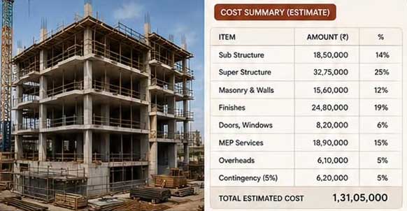 Construction Cost Output